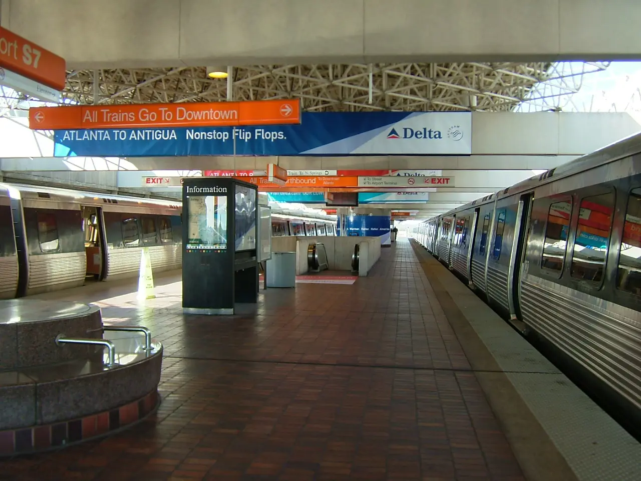 MARTA Airport Station platform inside Hartsfield-Jackson Atlanta International Airport
