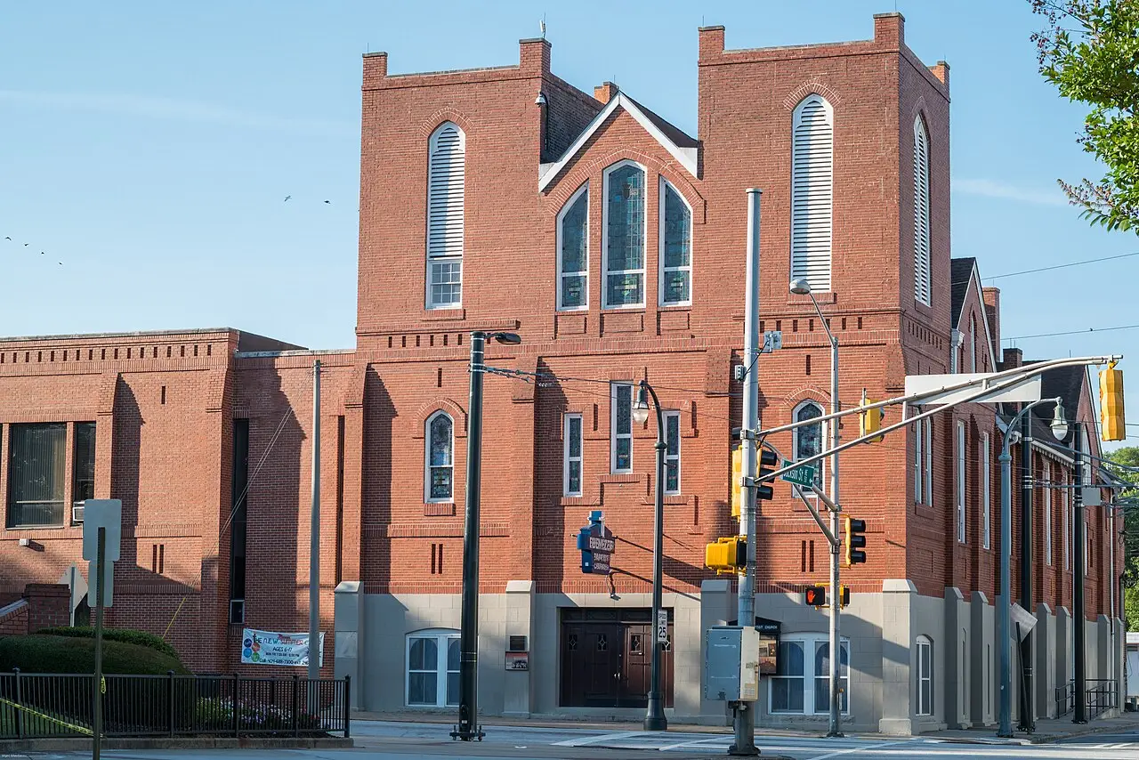 Historic Ebenezer Baptist Church on Auburn Avenue in Atlanta