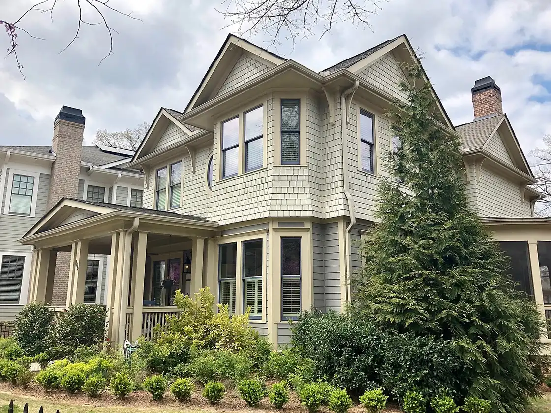 Victorian houses along Euclid Avenue in Inman Park, Atlanta