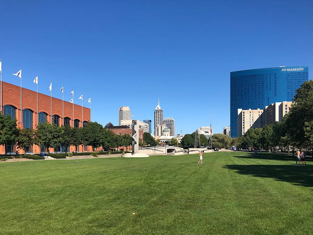 Downtown Indianapolis skyline from White River State Park