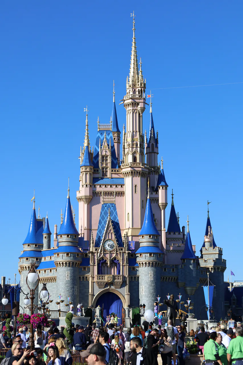 Cinderella Castle at Magic Kingdom, Walt Disney World, seen down Main Street