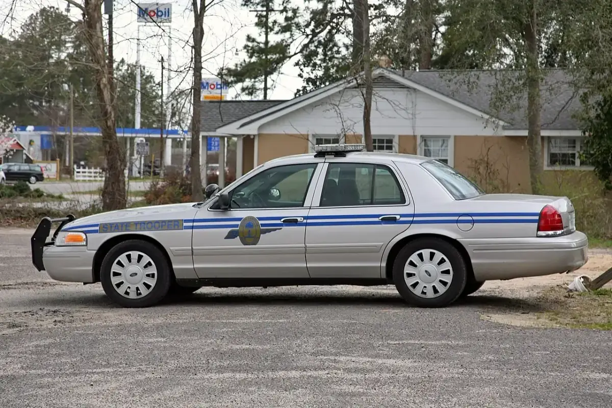 South Carolina Highway Patrol vehicle on a highway shoulder