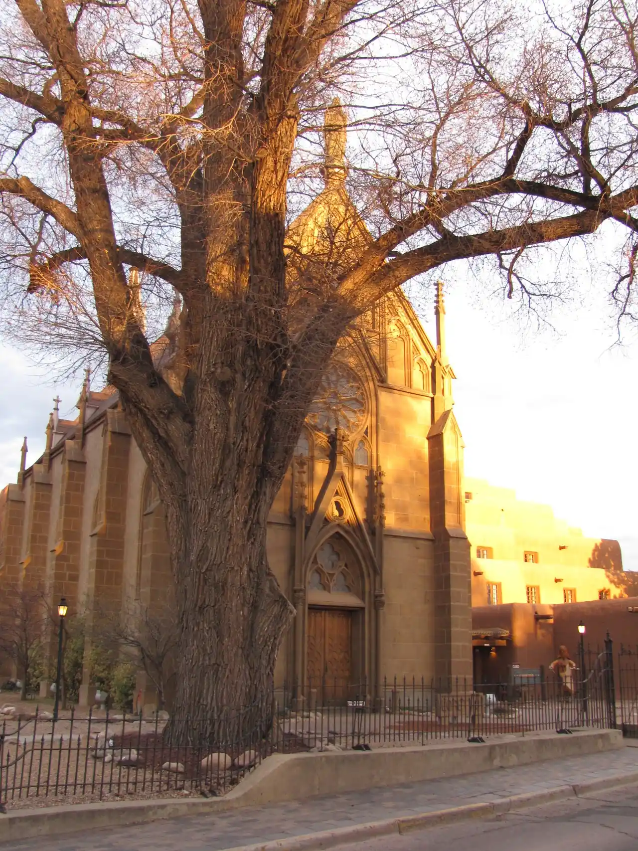 Exterior of Loretto Chapel in Santa Fe