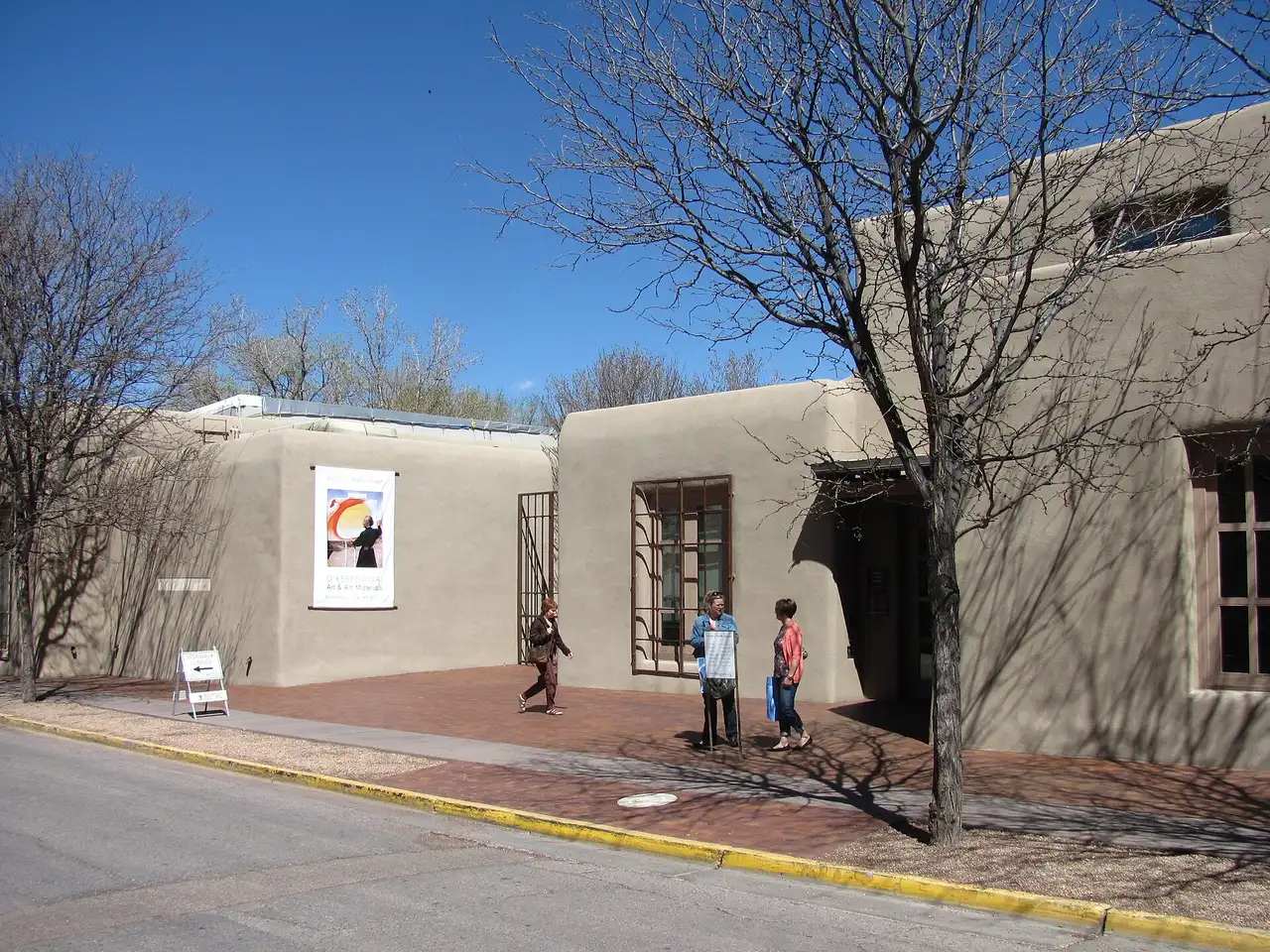 Exterior of the Georgia O'Keeffe Museum in Santa Fe