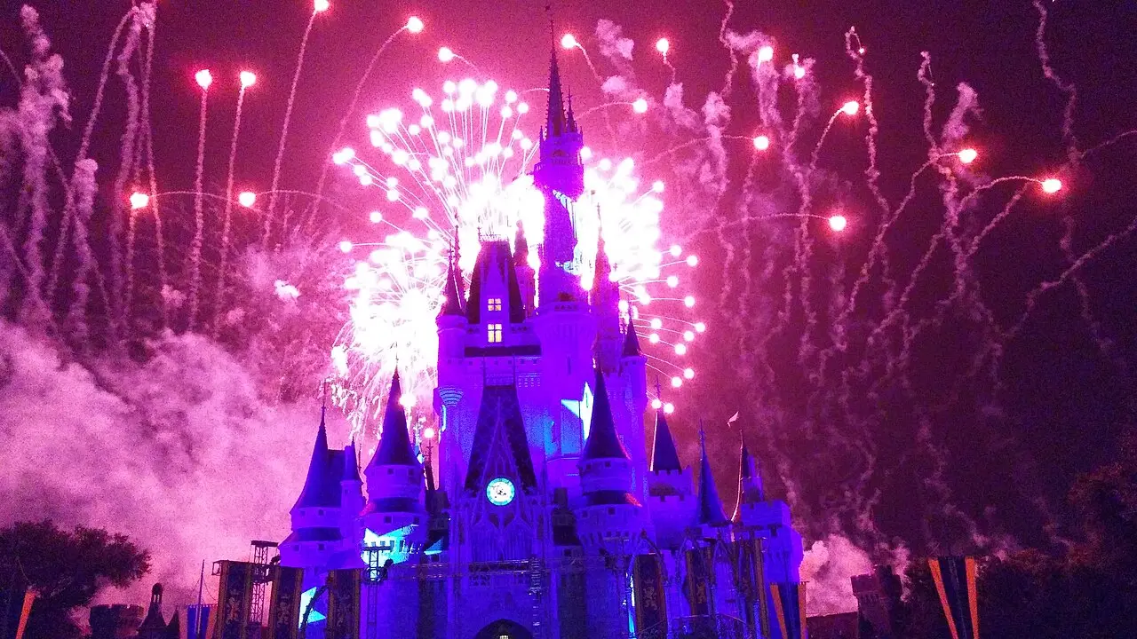 Cinderella Castle at Magic Kingdom, Walt Disney World, seen down Main Street USA
