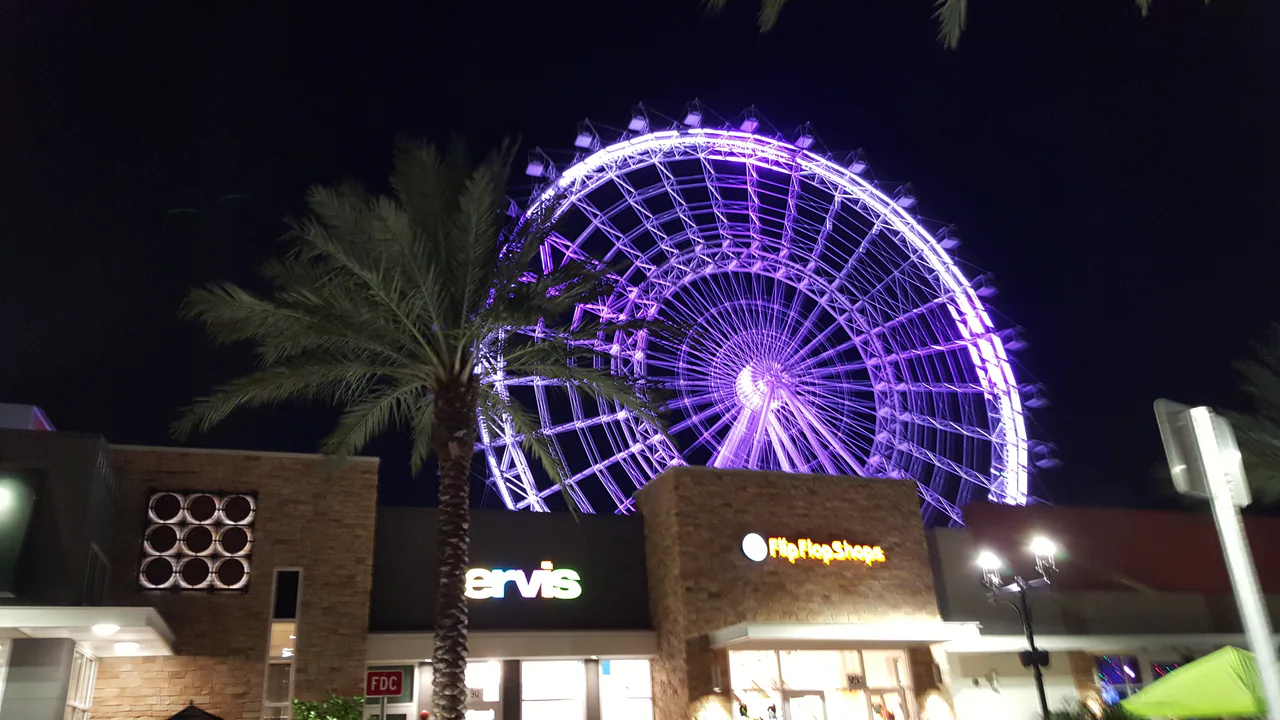The observation wheel and entertainment complex on International Drive, Orlando