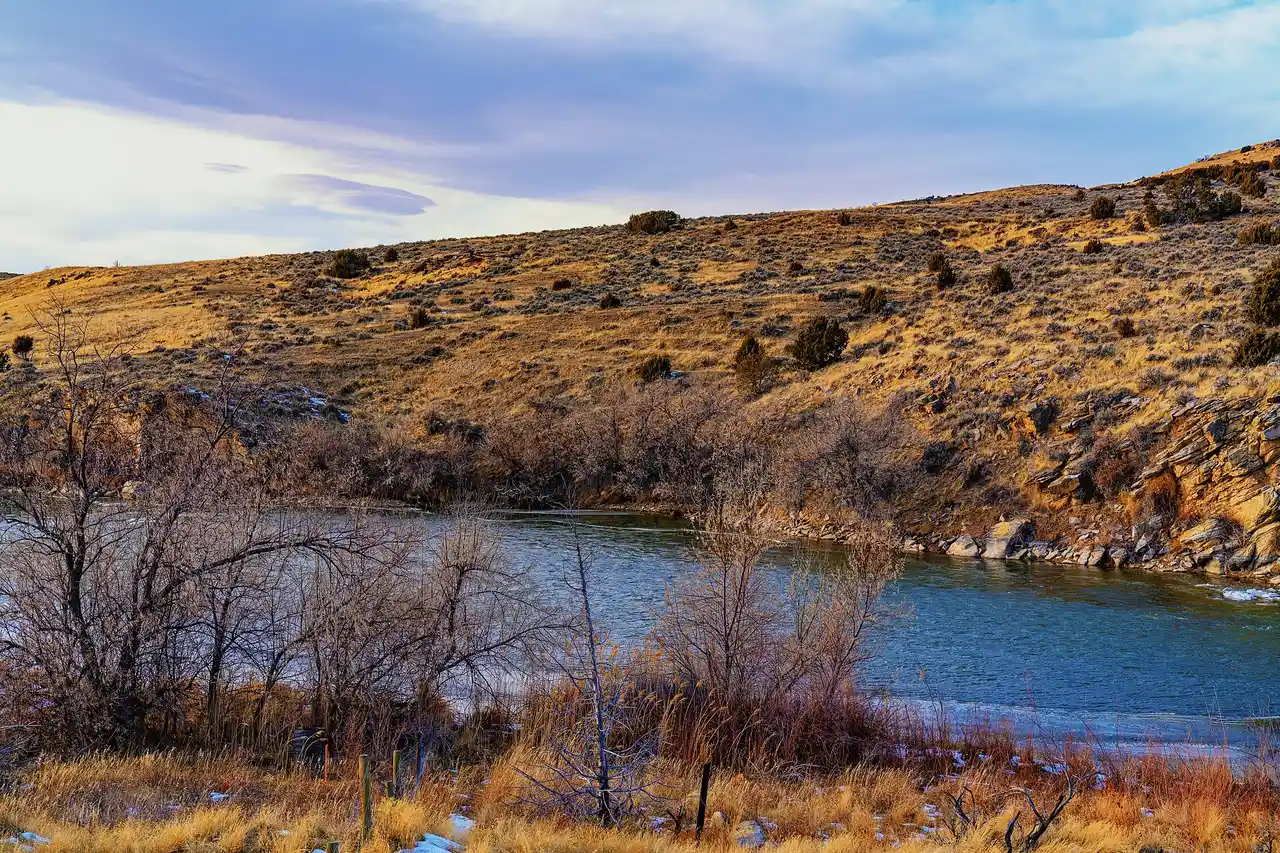 The North Platte River near Bessemer Bend outside Casper, Wyoming